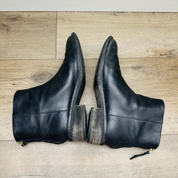 Sperry Top Sider Black Leather Booties Women’s Size 9.5 - Picture 7 of 11